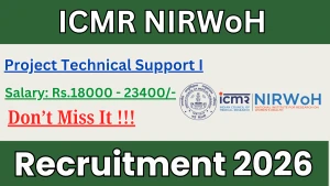 ICMR NIRWoH Project Technical Support I Recruitment 2026 – Apply Online ICMR NIRWoH Project Technical Support I Recruitment 2026 – Apply Online