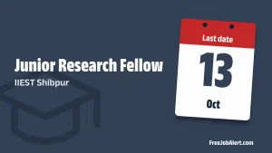 IIEST Shibpur Junior Research Fellow Recruitment 2026 – Apply Online IIEST Shibpur Junior Research Fellow Recruitment 2026 – Apply Online