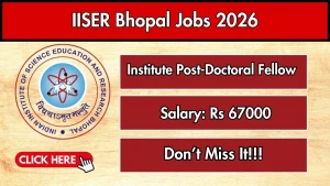 IISER Bhopal Institute Post-Doctoral Fellow Recruitment 2026 – Apply Online IISER Bhopal Institute Post-Doctoral Fellow Recruitment 2026 – Apply Online