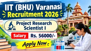 IIT (BHU) Varanasi Project Research Scientist I Recruitment 2026 - Apply by Email
