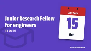 IIT Delhi Junior Research Fellow Recruitment 2026 – Apply Online IIT Delhi Junior Research Fellow Recruitment 2026 – Apply Online