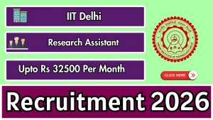 IIT Delhi Research Assistant Recruitment 2026 - Apply by Email