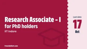IIT Indore Research Associate Recruitment 2026 – Apply Online