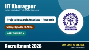 IIT Kharagpur Project Research Associate Recruitment 2026 – Apply Online IIT Kharagpur Project Research Associate Recruitment 2026 – Apply Online