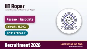 IIT Ropar Research Associate Recruitment 2026 – Apply Online IIT Ropar Research Associate Recruitment 2026 – Apply Online
