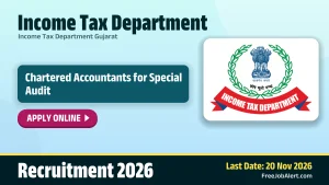 Income Tax Department Chartered Accountant Recruitment 2026 – Apply Online