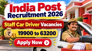 India Post Staff Car Driver Recruitment 2026 - Apply Offline for 24 Posts