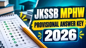 JKSSB MPHW Answer Key 2026 Out - Download PDF & Check Objection Process