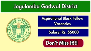 Jogulamba Gadwal District Aspirational Block Fellow Recruitment 2026 – Apply Offline
