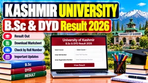 Kashmir University Result 2026 Out - Check B.Sc & DYD Result Online @ kashmiruniversity.net Kashmir University Result 2026 Out - Check B.Sc & DYD Result Online @ kashmiruniversity.net