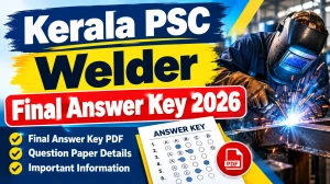 Kerala PSC Welder Answer Key 2026 - Download Final Key PDF at keralapsc.gov.in Kerala PSC Welder Answer Key 2026 - Download Final Key PDF at keralapsc.gov.in