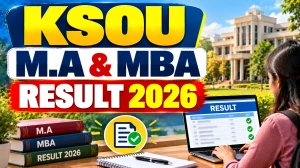 KSOU Result 2026 Out - Check MBA & M.A Results Online @ ksoumysuru.ac.in KSOU Result 2026 Out - Check MBA & M.A Results Online @ ksoumysuru.ac.in