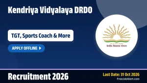 KV DRDO Recruitment 2026 – Apply Offline for TGT, Sports Coach Posts KV DRDO Recruitment 2026 – Apply Offline for TGT, Sports Coach Posts