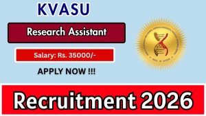 KVASU Research Assistant Recruitment 2026 – Apply Online