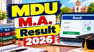 MDU M.A Result 2026 Out - Direct Link to Check 2nd - 4th Sem Result Online @ mdu.ac.in MDU M.A Result 2026 Out - Direct Link to Check 2nd - 4th Sem Result Online @ mdu.ac.in