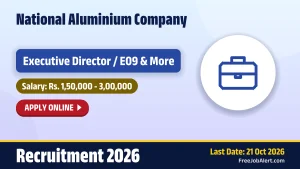 NALCO Executive Director Recruitment 2026 – Apply Online NALCO Executive Director Recruitment 2026 – Apply Online