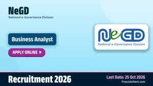 NeGD Business Analyst Recruitment 2026 – Apply Online NeGD Business Analyst Recruitment 2026 – Apply Online