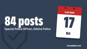 Odisha Police SPO Recruitment 2026 – Apply Offline for 84 Special Police Officer Posts Odisha Police SPO Recruitment 2026 – Apply Offline for 84 Special Police Officer Posts