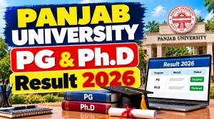 Panjab University Result 2026 Out - Check PG & Ph.D Result Online @ results.puexam.in Panjab University Result 2026 Out - Check PG & Ph.D Result Online @ results.puexam.in