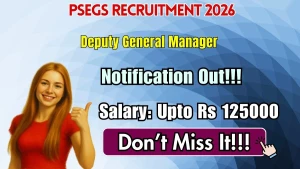 PSeGS Deputy General Manager Recruitment 2026 – Apply Online