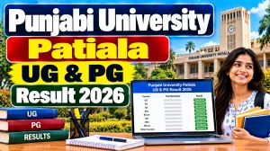 Punjabi University Patiala Result 2026 Out - Direct Link to Check UG & PG Result Online @ punjabiuniversity.ac.in