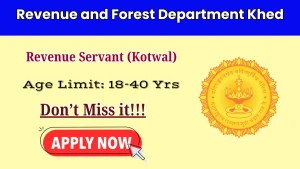 Revenue and Forest Department Khed Revenue Servant Recruitment 2026 - Apply Offline