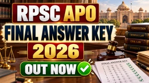 RPSC APO Final Answer Key 2026 Released - Download Final Answer Key PDF