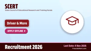 SCERT Recruitment 2026 – Apply Offline for 5 Driver, Plumber and More Posts SCERT Recruitment 2026 – Apply Offline for 5 Driver, Plumber and More Posts