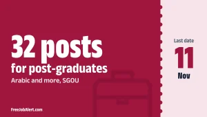 SGOU Assistant Professor Recruitment 2026 – Apply Online for 32 Posts