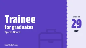 Spices Board Trainee Recruitment 2026 – Apply Online for 5 Posts