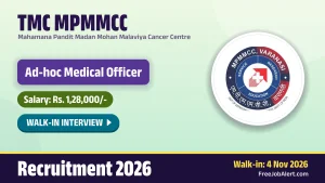TMC MPMMCC Ad-hoc Medical Officer Recruitment 2026 – Apply Online TMC MPMMCC Ad-hoc Medical Officer Recruitment 2026 – Apply Online