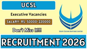 UCSL Executive Recruitment 2026 – Apply Online for Manager, AGM and More Posts