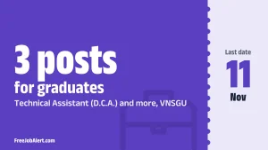 VNSGU Recruitment 2026 – Apply Online for 3 Technical Assistant, Computer Operator and More Posts VNSGU Recruitment 2026 – Apply Online for 3 Technical Assistant, Computer Operator and More Posts