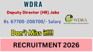 WDRA Deputy Director (HR) Recruitment 2026 – Apply Offline