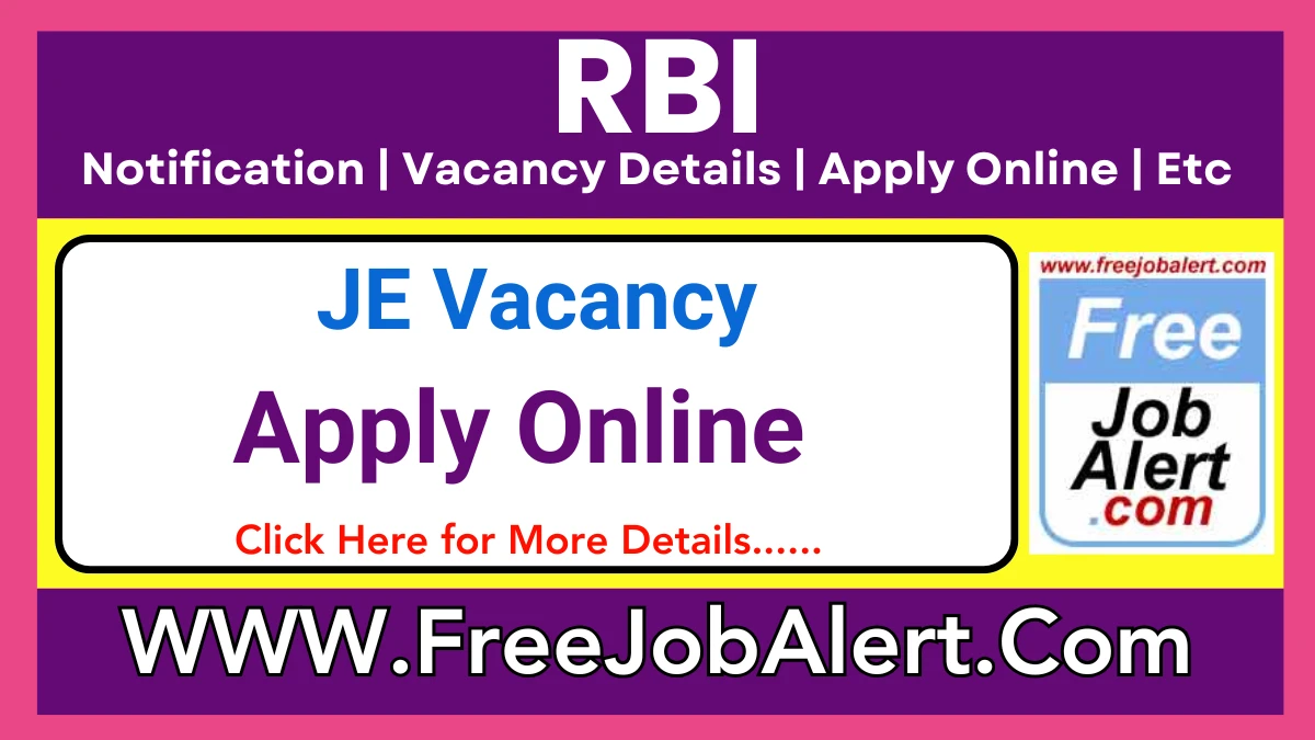 RBI Junior Engineer Recruitment 2025 – Apply Online