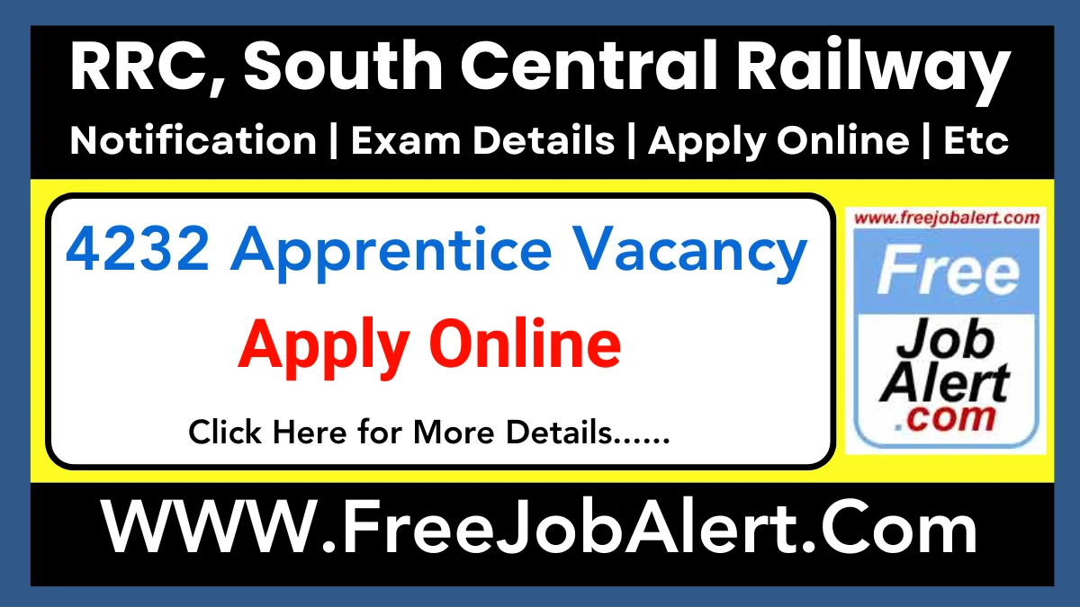 RRC, South Central Railway Act Apprentice Recruitment 2024 – Apply Online for 4232 Posts