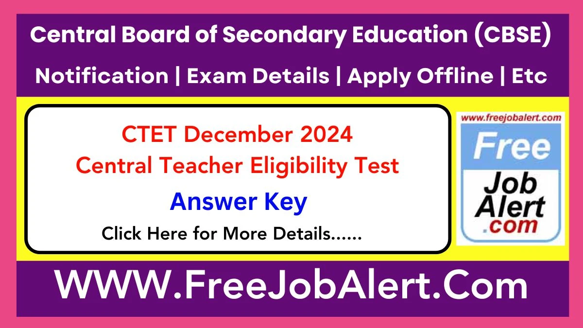 CTET Dec Result 2024 – Result Released