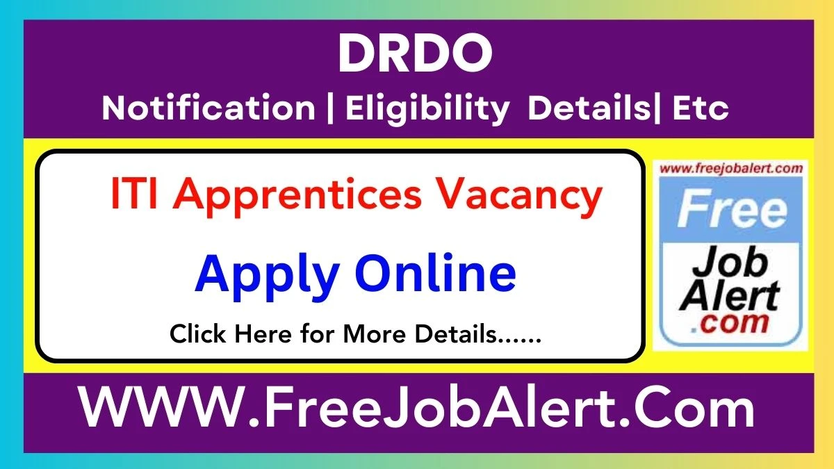 DRDO ITI Apprentices Recruitment 2025 – Apply Online for Various Posts