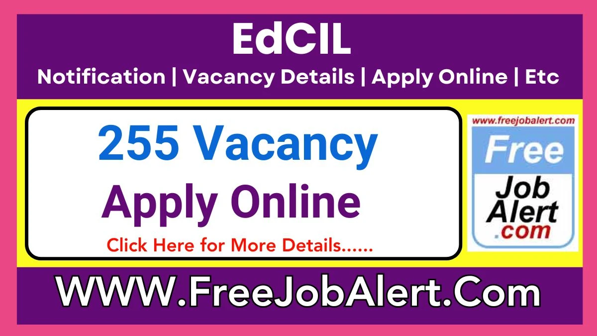 EdCIL Career and Mental Health Counsellors Recruitment 2025 – Apply Online for 255 Posts