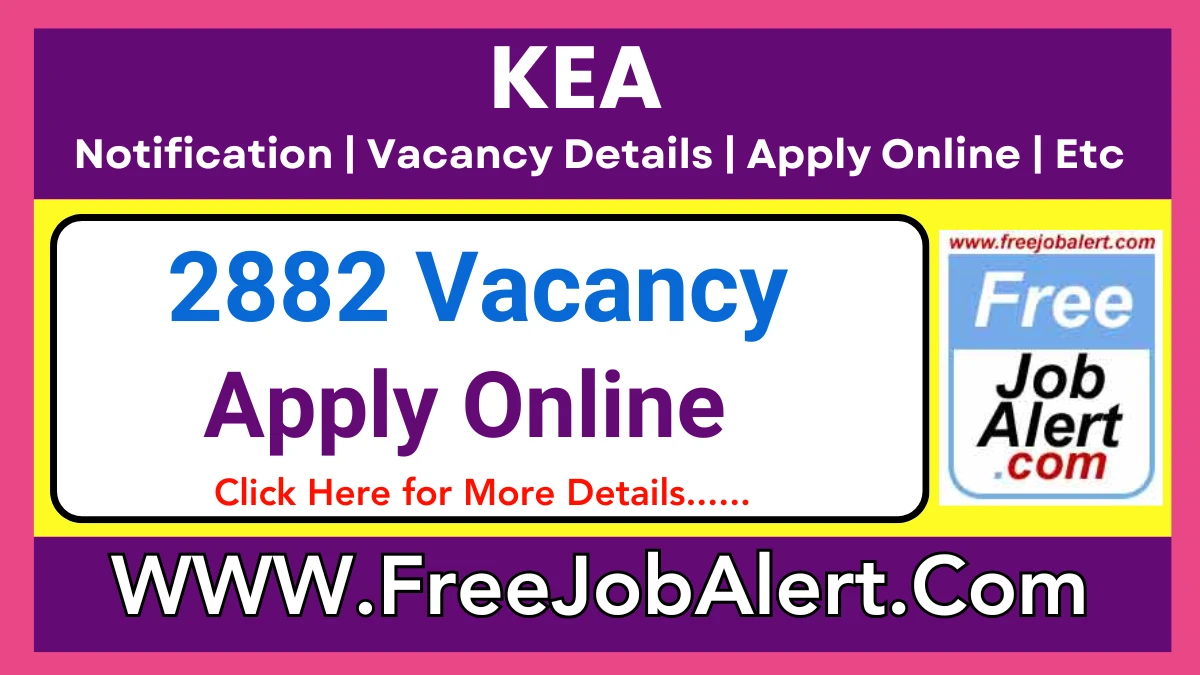 KEA Assistant Engineer, Junior Officer and Other Recruitment 2025 – Apply Online for 2882 Posts