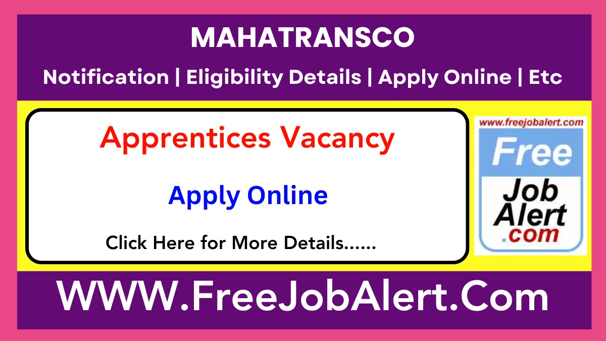 MAHATRANSCO Apprentices Recruitment 2025 – Apply Online for 24 Posts