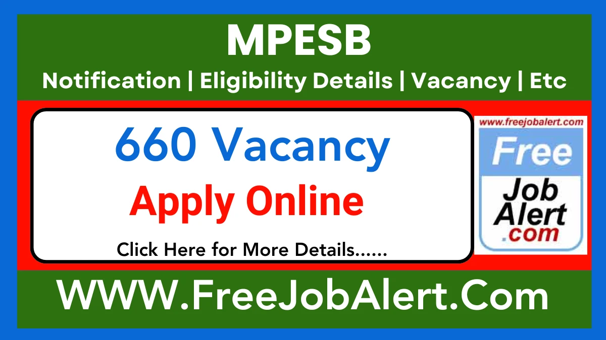 MPESB Parvekshak Recruitment 2025 – Apply Online for 660 Posts