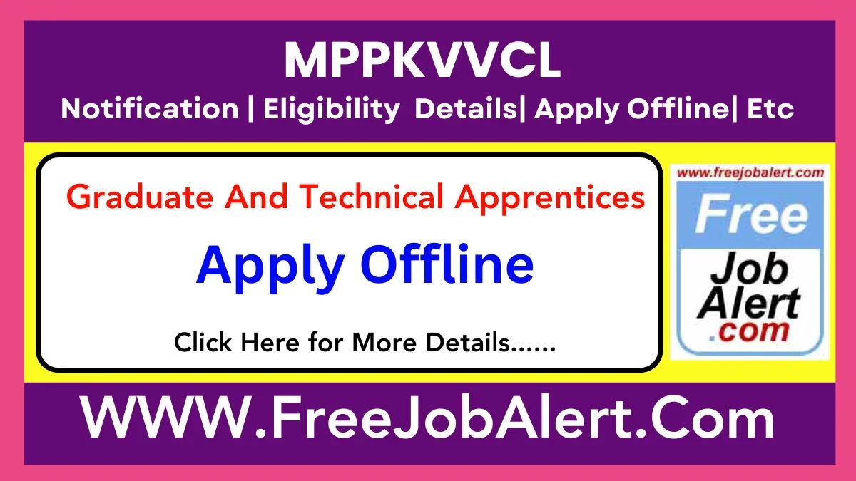 MPPKVVCL Graduate And Technical Apprentices Recruitment 2025 – Apply Offline