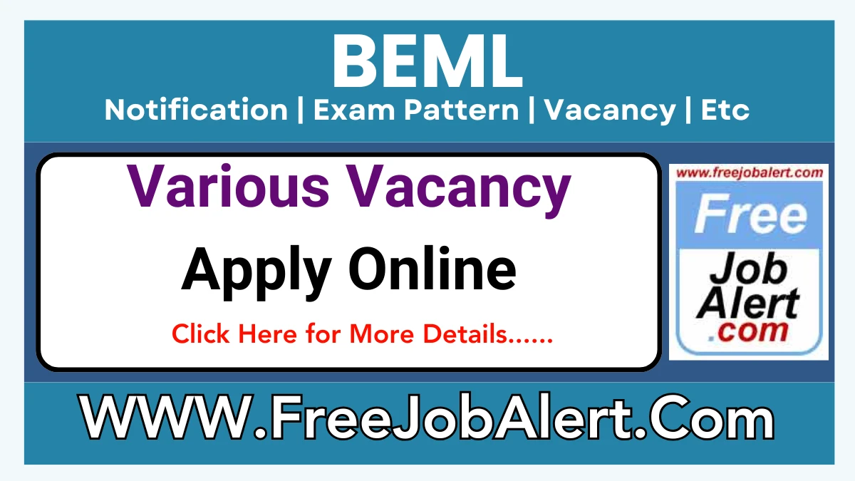 BEML Assistant Officer, Security Guard & Other Recruitment 2025 – Apply Online for 20 Posts