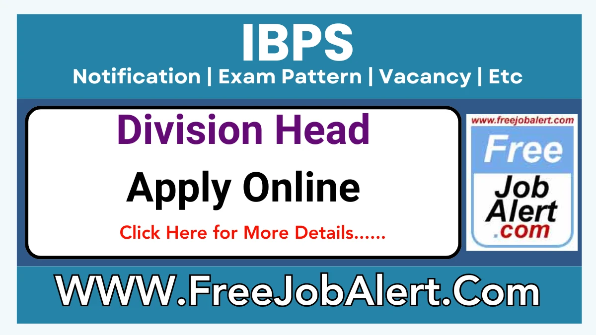 IBPS Division Head Recruitment 2025 – Apply Online