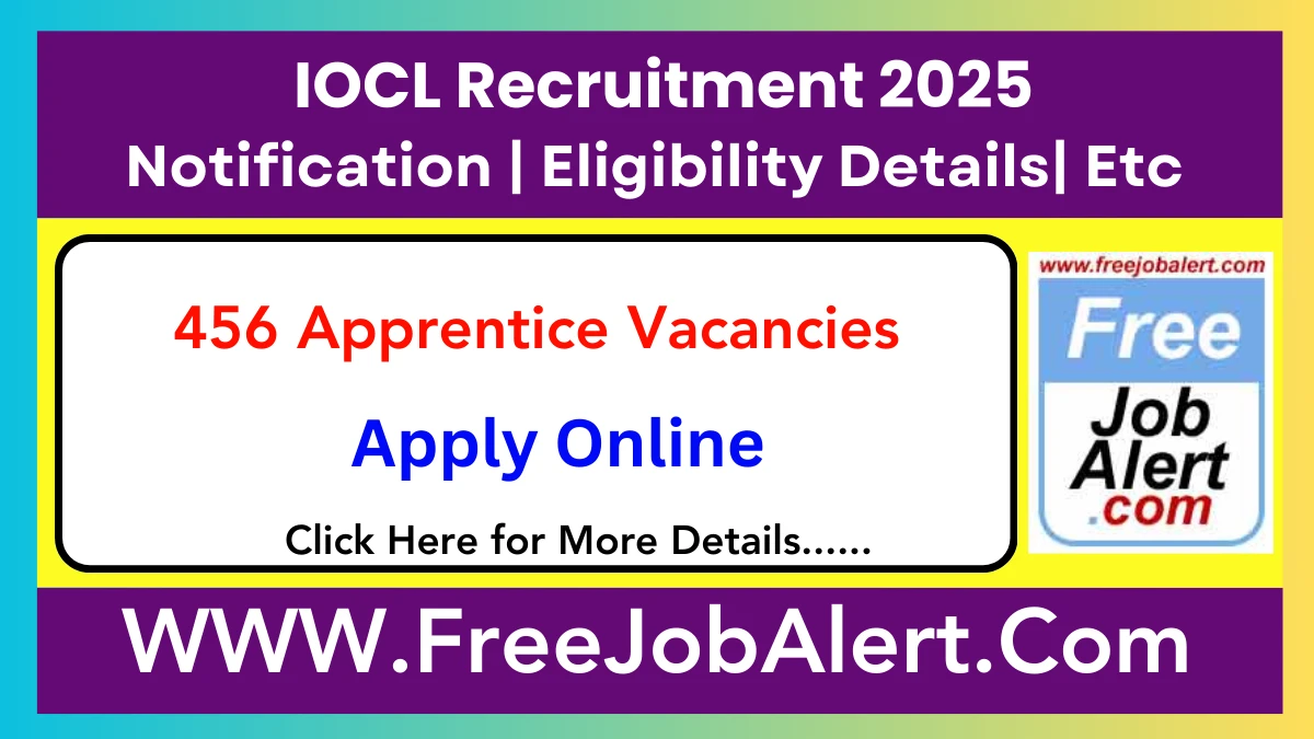 IOCL Trade/ Technician/ Graduate Apprentice Recruitment 2025 – Apply Online for 456 Posts