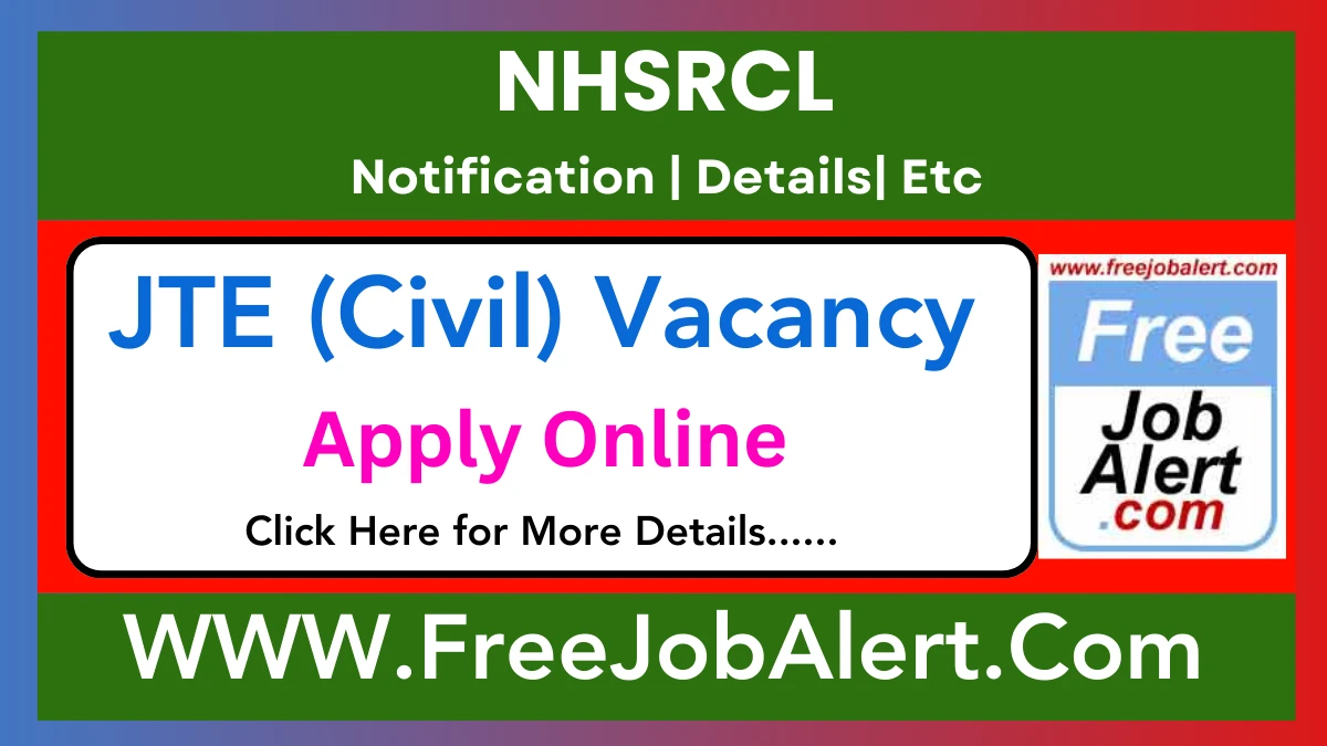 NHSRCL Junior Technical Engineer (Civil) Recruitment 2025 – Apply Online for 35 Posts