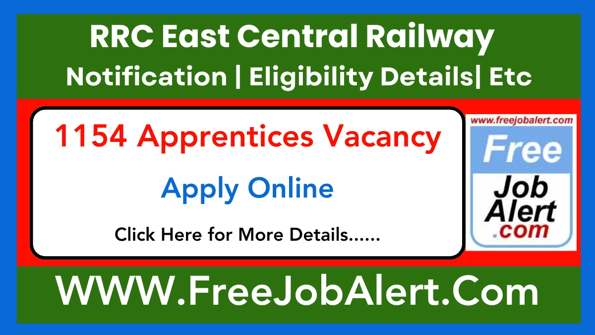 RRC East Central Railway Apprentices Recruitment 2025 – Apply Online for 1154 Posts