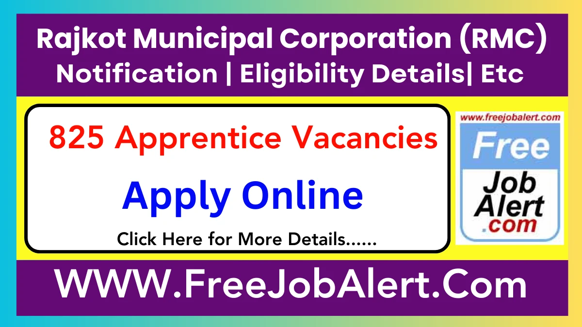 RMC Apprentice Recruitment 2025 – Apply Online for 825 Posts