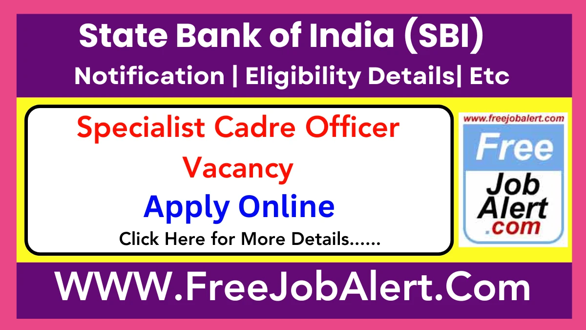 SBI SCO Recruitment 2025 – Apply Online